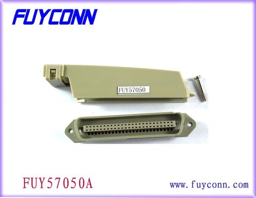 conector plástico da capa de 90 graus, solda 50 Pin Male Connectors de Centronic do campeão