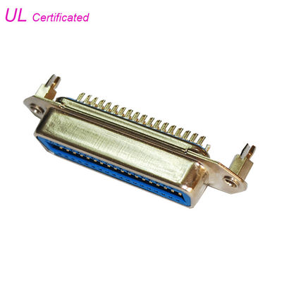 Conector de fita de 50 Pin Centronic Champe Solder Female com fechamento da placa