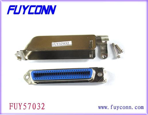 Conector fêmea da tomada da solda 90°Cable de Centronic do receptáculo do Pin DDK do campeão 50 com capa de Matel