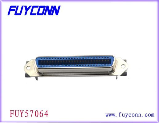 Conector de 50 Pin Ribbon Centronic Solder Female 25 pares com placa de metal