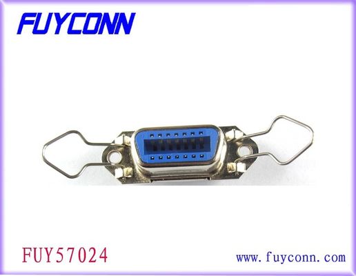 escuro como breu de 2.16mm/azul 50 Pin Centronic Solder Female Connector com grampo da caução