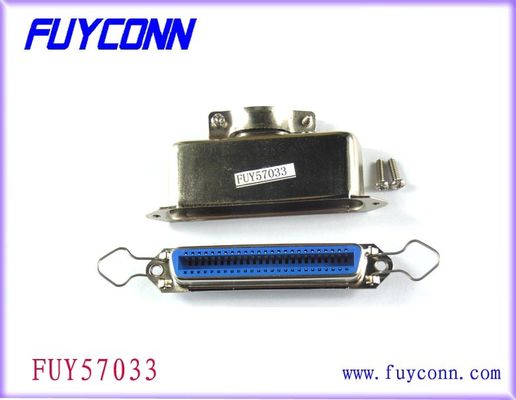 14 24 36 tipo passo do receptáculo da solda do Pin de 50 soldas da fêmea 2.16mm do conector de Centronix