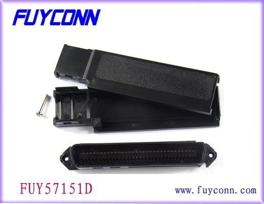 Conector masculino do campeão do Pin Centronic IDC do preto 64 com material de isolador de PPO