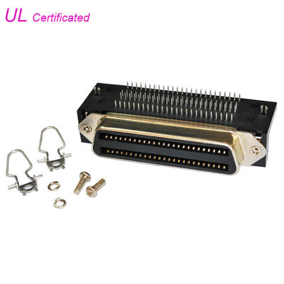 Amphenol 957 100 passo do ângulo direito 2.16mm do PWB de Pin Centronic Female Connector para a placa do PWB
