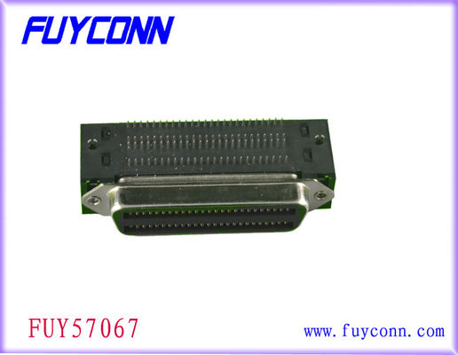 Amphenol 957 conector fêmea ULE346172 habilitado de ângulo direito do PWB de 100 Pin Centronic