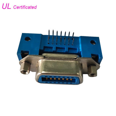 Centronic 50 conectores fêmeas do campeão do PWB de 36 24 14 Pin Right Angle com linha de parafuso