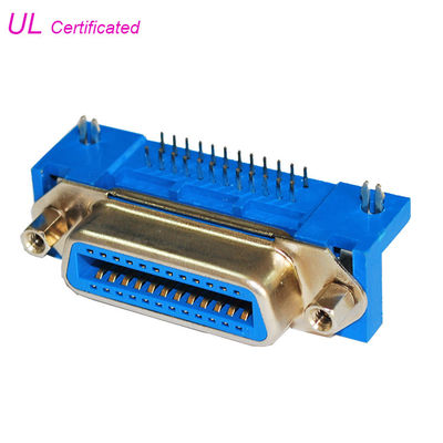 Conector do Centronics do Pin de PBT 36 com o conector fêmea do anjo do direito do PWB