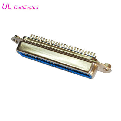 conector de Pin Centronics Female Connector DDK da série 50 da NC da linha central 57 de 2.16mm