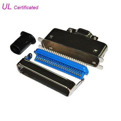 tipos solda masculina Pin Connector da DM de 14 24 36 50 Pin Centronic com saída reta do cabo