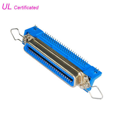 O conector fêmea R/A do PWB do Pin de Centronic 50 com grampo da caução e fechamento da placa certificou o UL