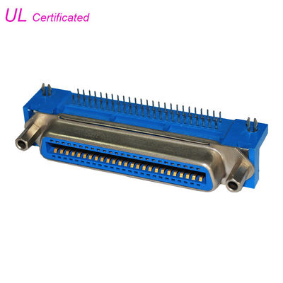 24 UL habilitado do conector do receptáculo do anjo do direito do PWB do Pin Centronic