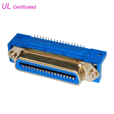 Conector fêmea 50pin 36pin 24pin 14pin de ângulo direito do PWB de Centronic de 57 séries da NC