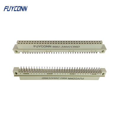 O conector fêmea 2 do RUÍDO 41612 enfileira o conector de cartão de 64 Pin Right Angle Euro