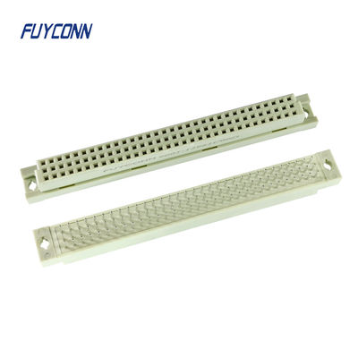 96 conector vertical fêmea do PWB DIN41612 das fileiras do Pin 3 com passo de 2.54mm