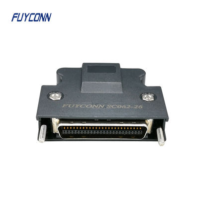 Tipo conector da solda de 50 Pin Servo Connector Male Mini de cabo servo de SCSI com a tampa