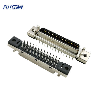 180 conector servo fêmea do conector 50P MDR do PWB SCSI do grau