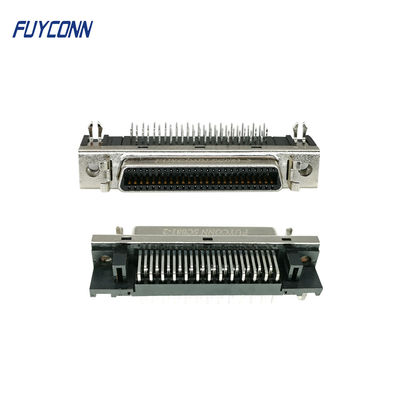 conector do PWB SCSI do ângulo direito de 1.27mm, 50 Pin Female Servo Connector