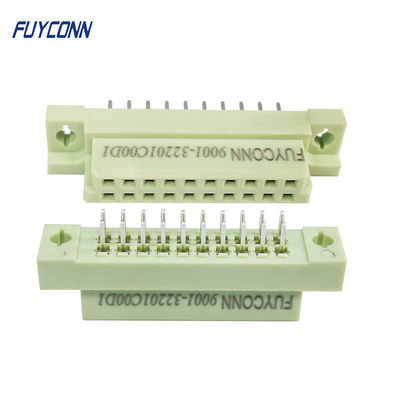 2 conector reto fêmea do PWB DIN41612 2x10P Eurocard das fileiras