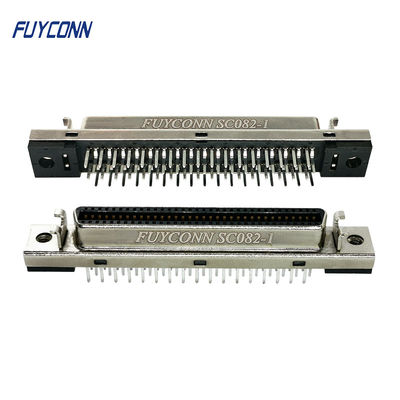 68 conector fêmea reto do passo MDR do PWB 1.27mm do conector do Pin SCSI
