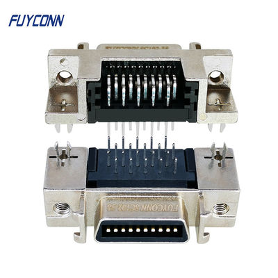 Conector fêmea do soquete do conector de 20 Pin SCSI com Shell liga de zinco