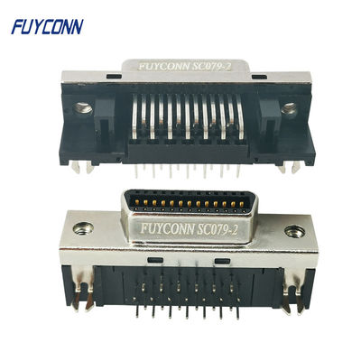 Conector fêmea do pino MDR do conector 26 do PWB SCSI do ângulo direito