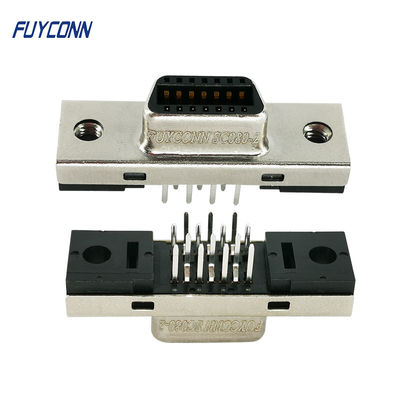 Conector servo reto do PWB do conector de 14 Pin SCSI com terminais verticais