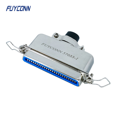 57-60500 conector do conector DDK 50 Pin Female Solder Cup Centronic com capa do metal