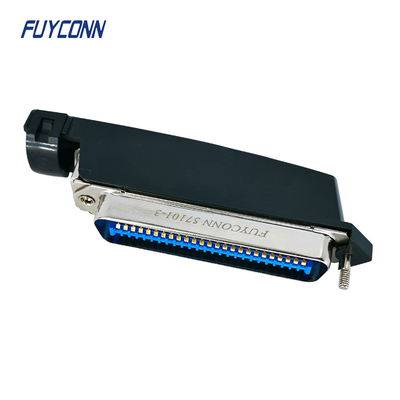 Hood Solder Cup Centronics plástico 50 Pin Connector With L tampa da forma