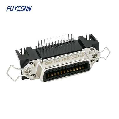 Tipo fêmea do ângulo direito do PWB de DDK 24 Pin Centronic Connector