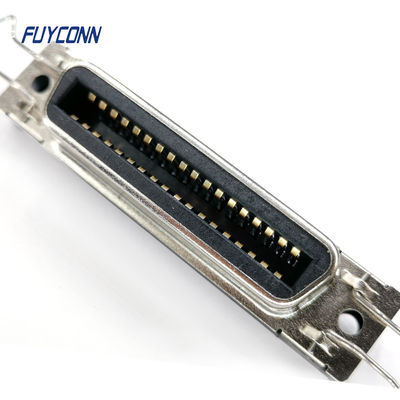 36 conector do Pin DDK para o conector Centronics fêmea reto do PWB da impressora