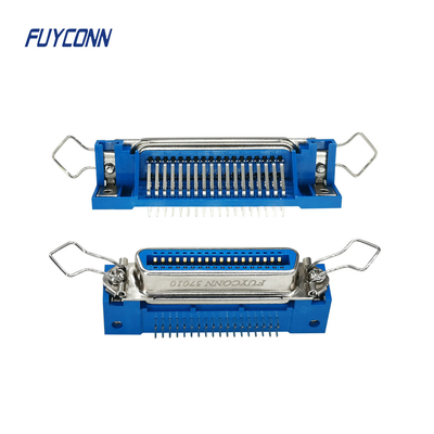 Conectores Centronics de Pin Female DDK do ângulo direito do PWB 50 36 24 14