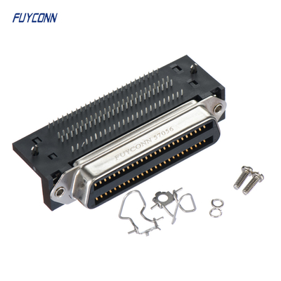 Conector Centronics do ângulo direito do PWB de Amphenol 100 Pin Female