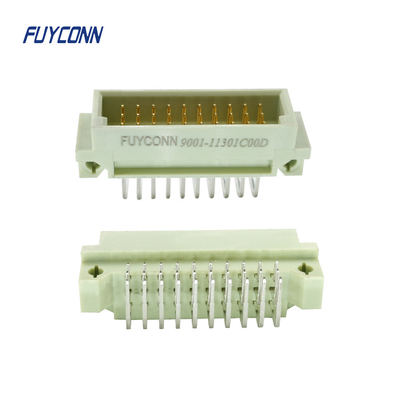 RUÍDO 41612 homem do conector de Eurocard de 3 fileiras PWB R/A do fechamento da placa de 90 graus