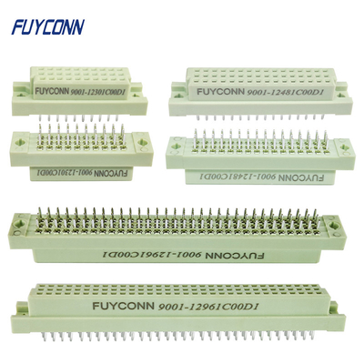 Tipo fácil do conector DIN41612 vertical fêmea reto do PWB das fileiras do conector 3 de Eurocard